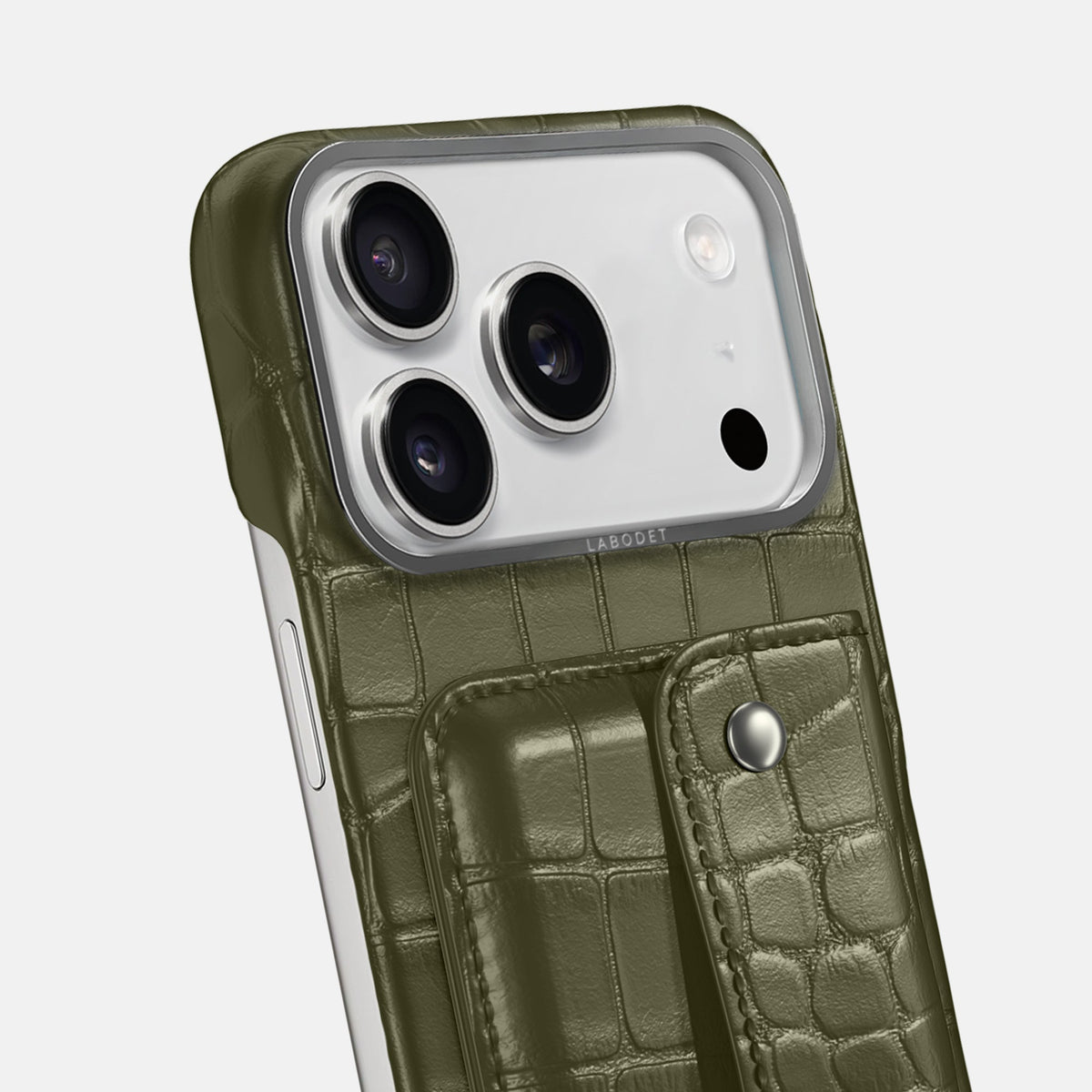 Envelope Case For iPhone 18 Pro Max In Alligator -5 | Kaki-Green-Steel