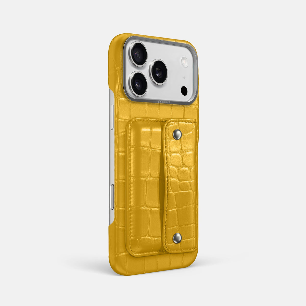 Envelope Case For iPhone 18 Pro Max In Alligator -3 | Yellow-Steel