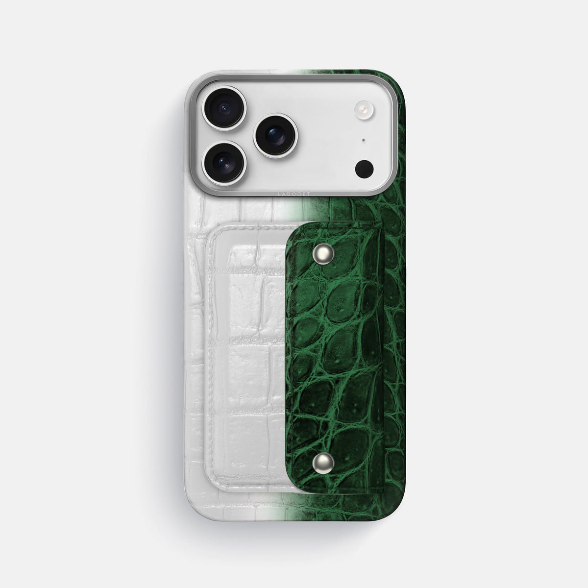 Envelope Case For iPhone 18 Pro Max In Himalayan Crocodile -1 | Green-Steel