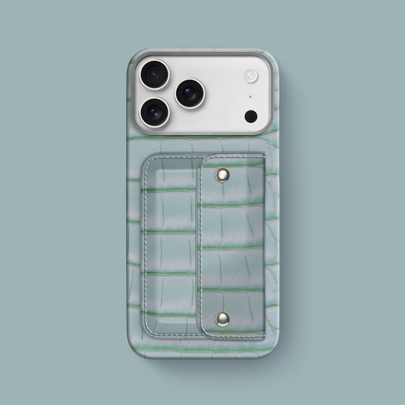 Envelope Case Mint-Gum For iPhone 17 Pro Max In Alligator -1 | Mint-Gum-Steel