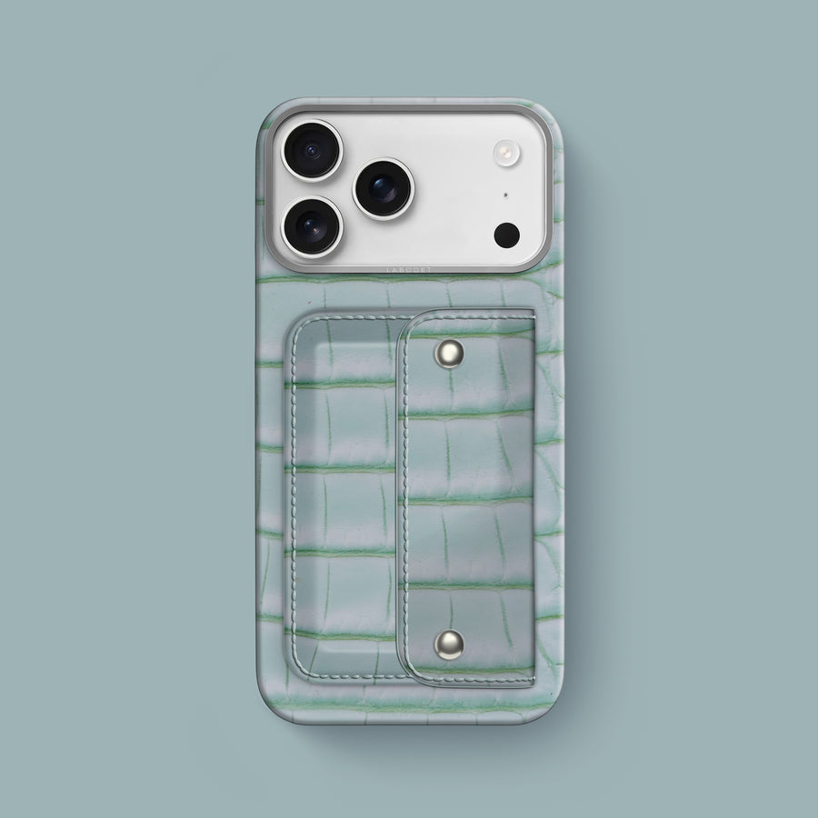 Envelope Case Mint Gum For iPhone 17 Pro Max In Alligator