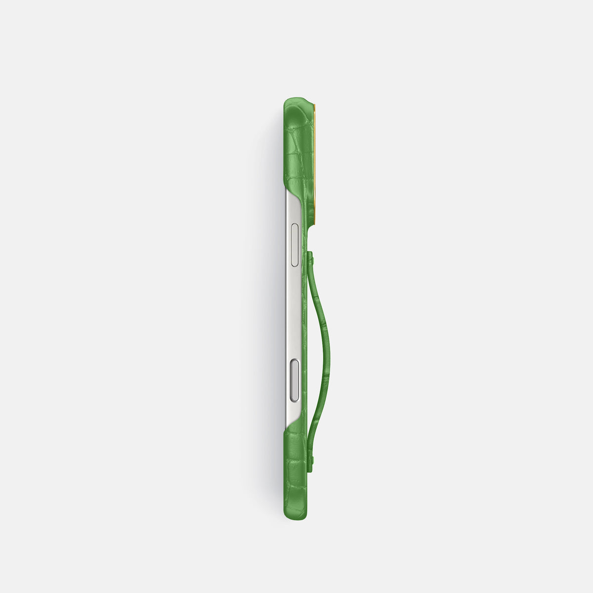 Finger Case For iPhone 17 Pro In Alligator -3 | Apple-Green-Gold