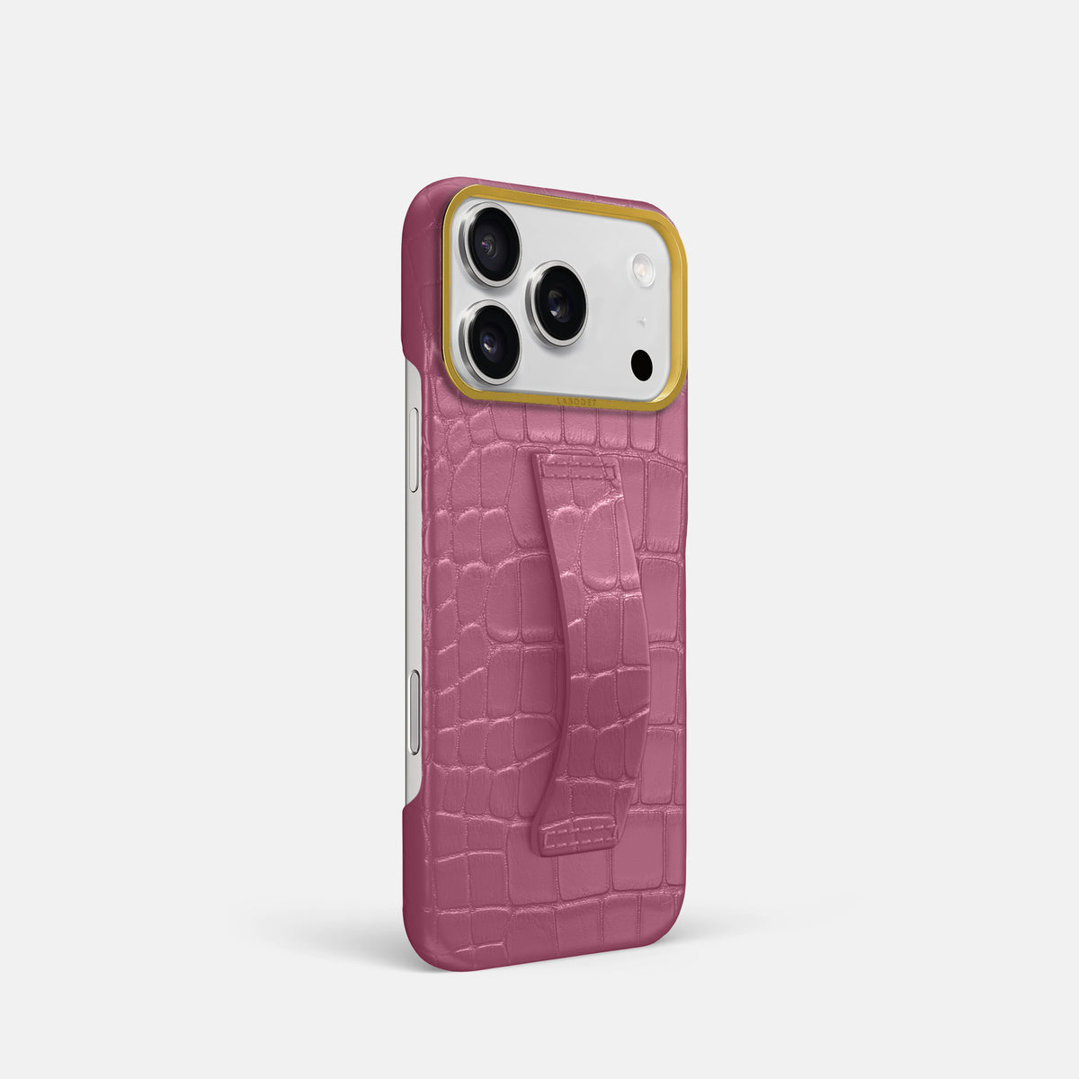 Finger Case For iPhone 17 Pro In Alligator -2 | Pink-Lagoon-Gold