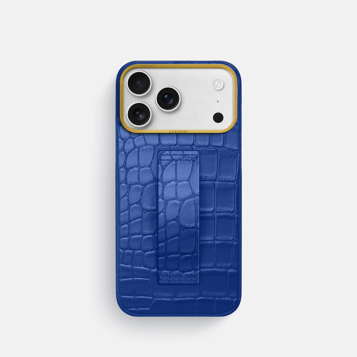 Finger Case For iPhone 17 Pro In Alligator -1 | Royal-Blue-Gold
