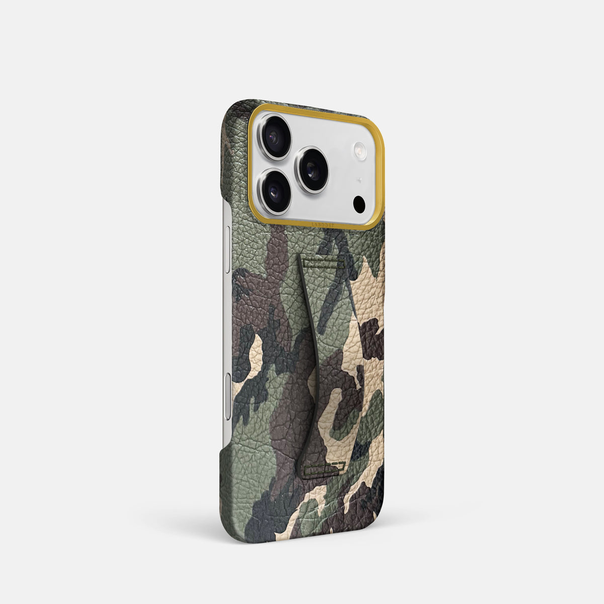 Finger Case For iPhone 17 Pro In Calf -2 | Camouflage-Gold