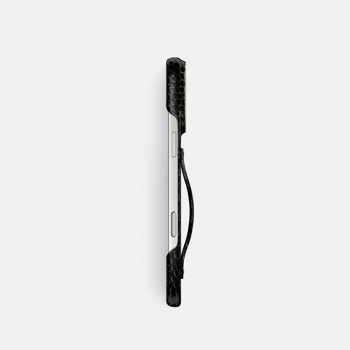 Finger Case For iPhone 17 Pro In Lizard -3 | Black-Gold
