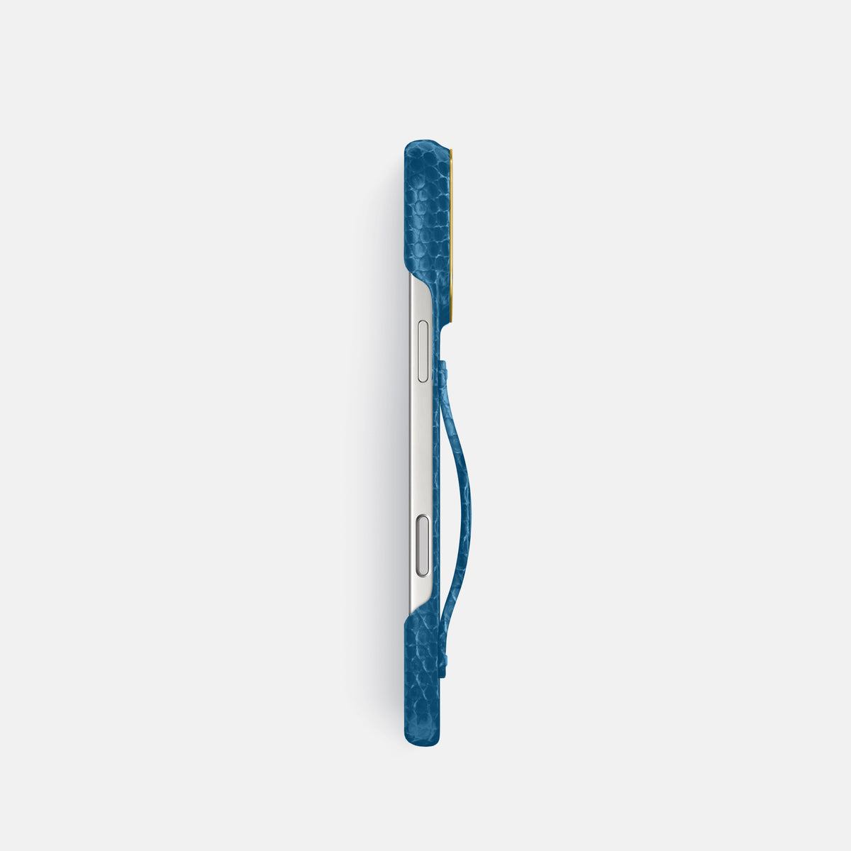 Finger Case For iPhone 17 Pro In Lizard -3 | Blue-Gold