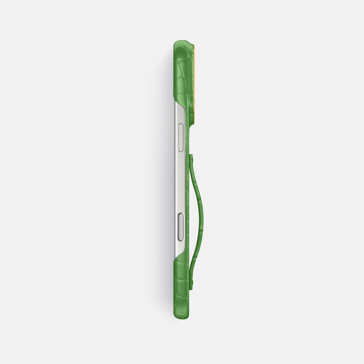 Finger Case For iPhone 17 Pro Max In Alligator -3 | Apple-Green-Gold