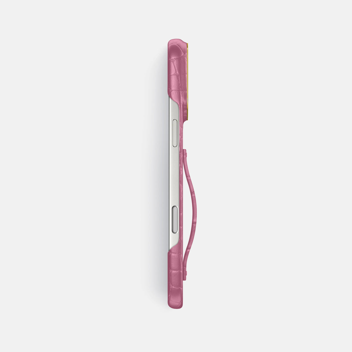Finger Case For iPhone 17 Pro Max In Alligator -3 | Pink-Lagoon-Gold