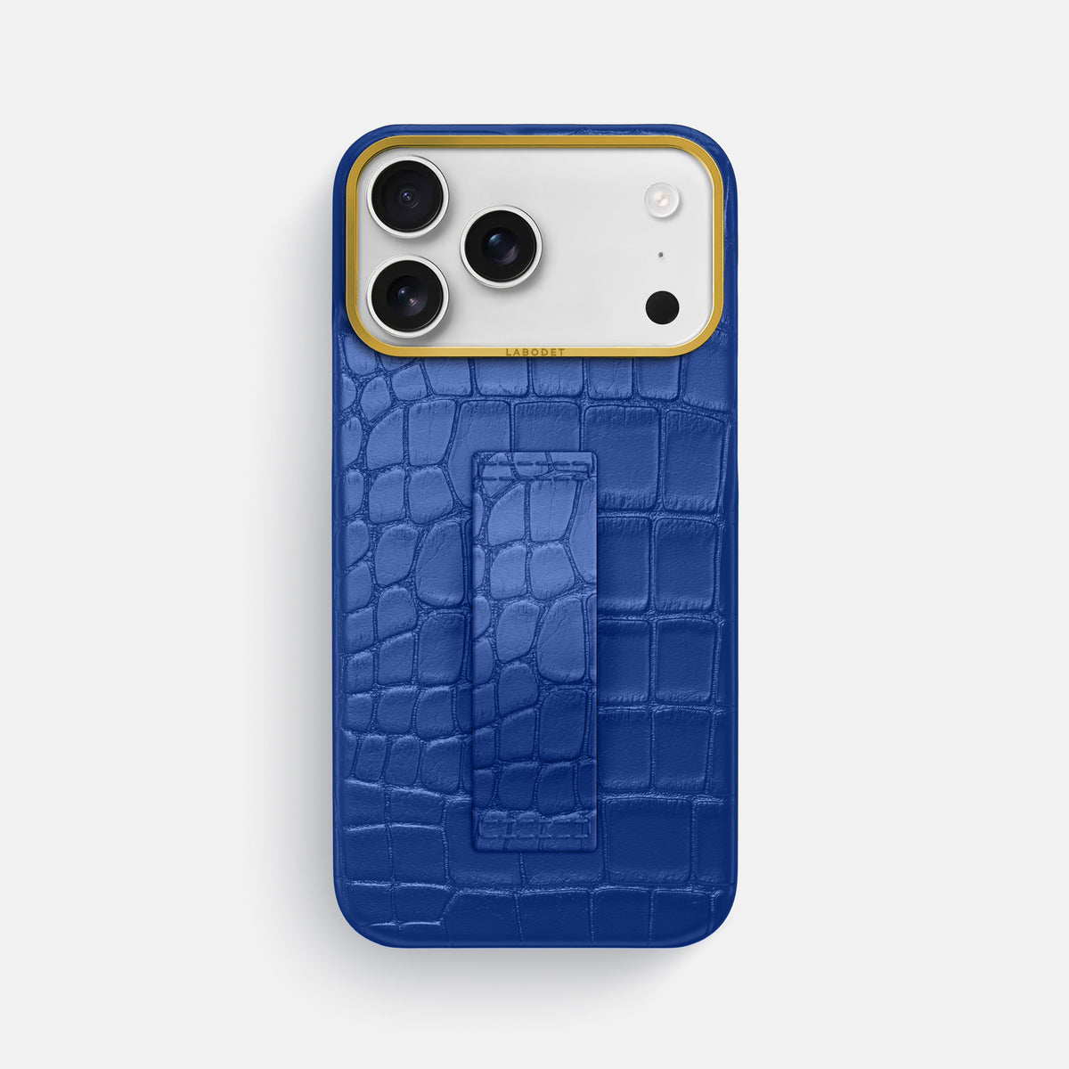 Finger Case For iPhone 17 Pro Max In Alligator -1 | Royal-Blue-Gold
