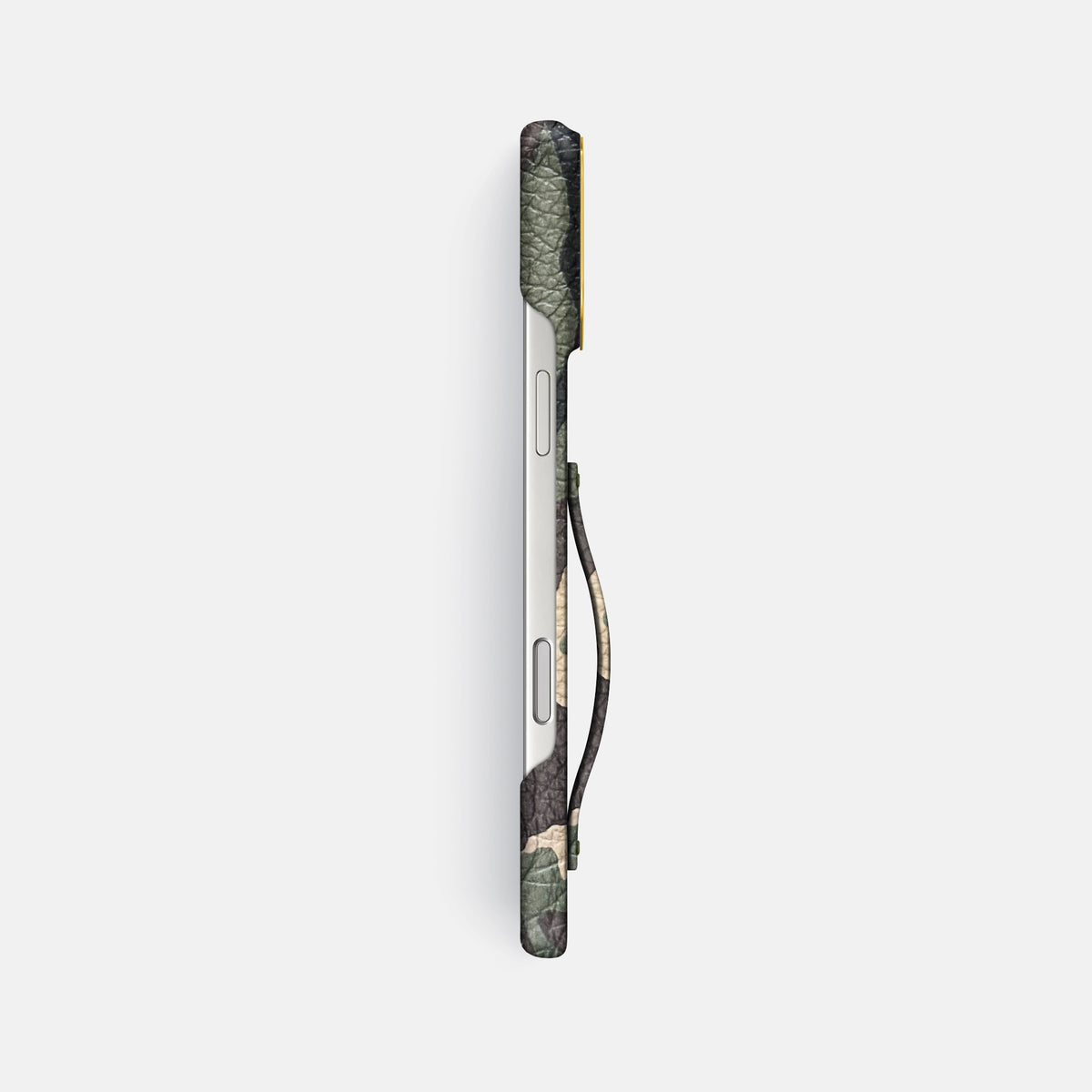 Finger Case For iPhone 17 Pro Max In Calf -3 | Camouflage-Gold