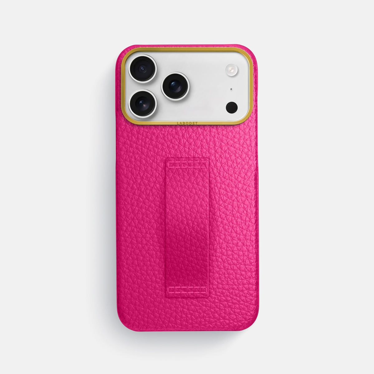 Finger Case For iPhone 17 Pro Max In Calf -1 | Magenta-Gold