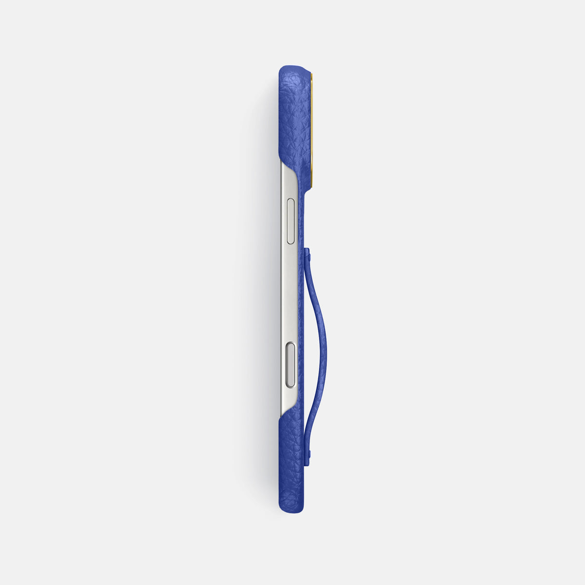 Finger Case For iPhone 17 Pro Max In Calf -3 | Royal-Blue-Gold