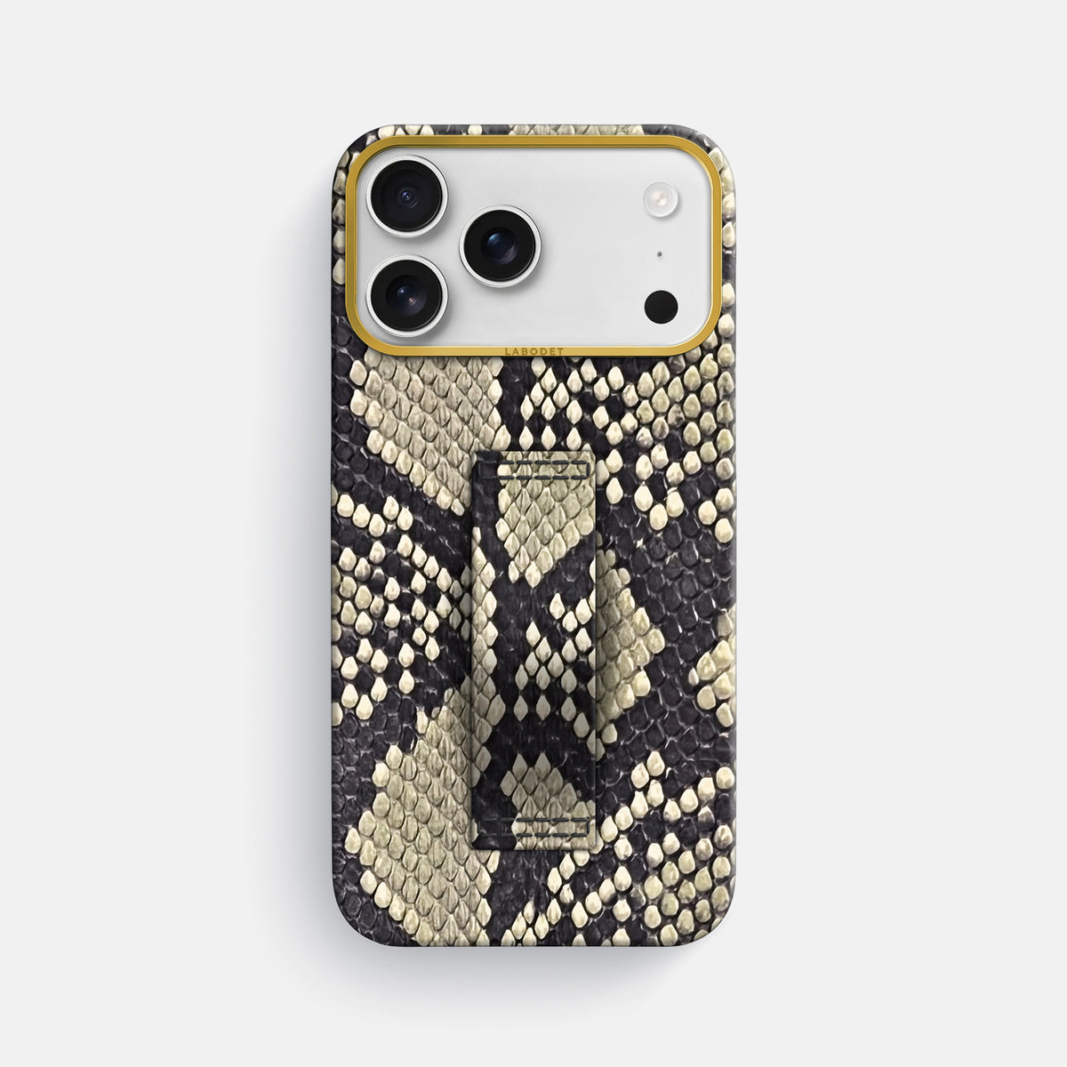 Finger Case For iPhone 17 Pro Max In Deluxe Python -1 | Savannah-Gold