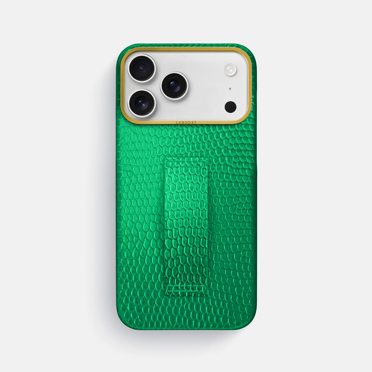 Finger Case For iPhone 17 Pro Max In Lizard -1 | Apple-Green-Gold