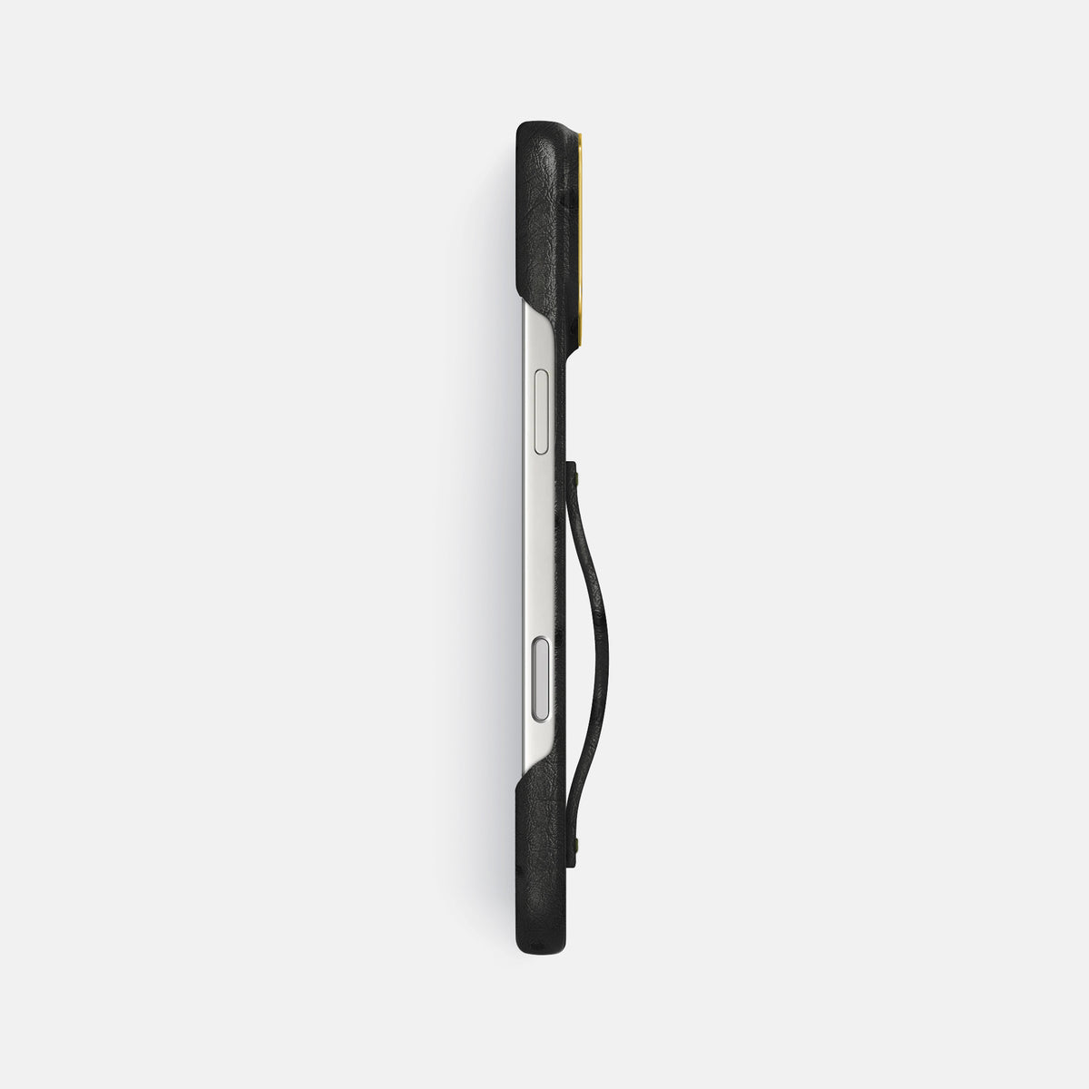 Finger Case For iPhone 17 Pro Max In Ostrich -3 | Black-Gold