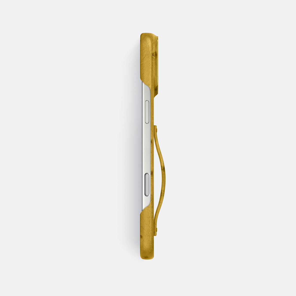 Finger Case For iPhone 17 Pro Max In Ostrich -3 | Gold-Gold