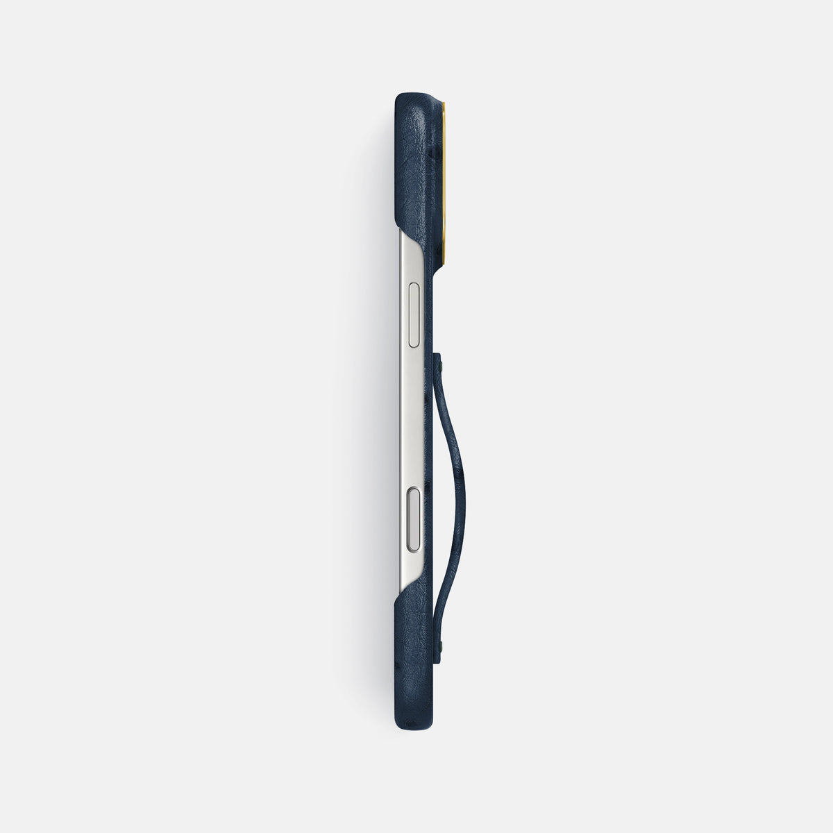 Finger Case For iPhone 17 Pro Max In Ostrich -3 | Navy-Blue-Gold