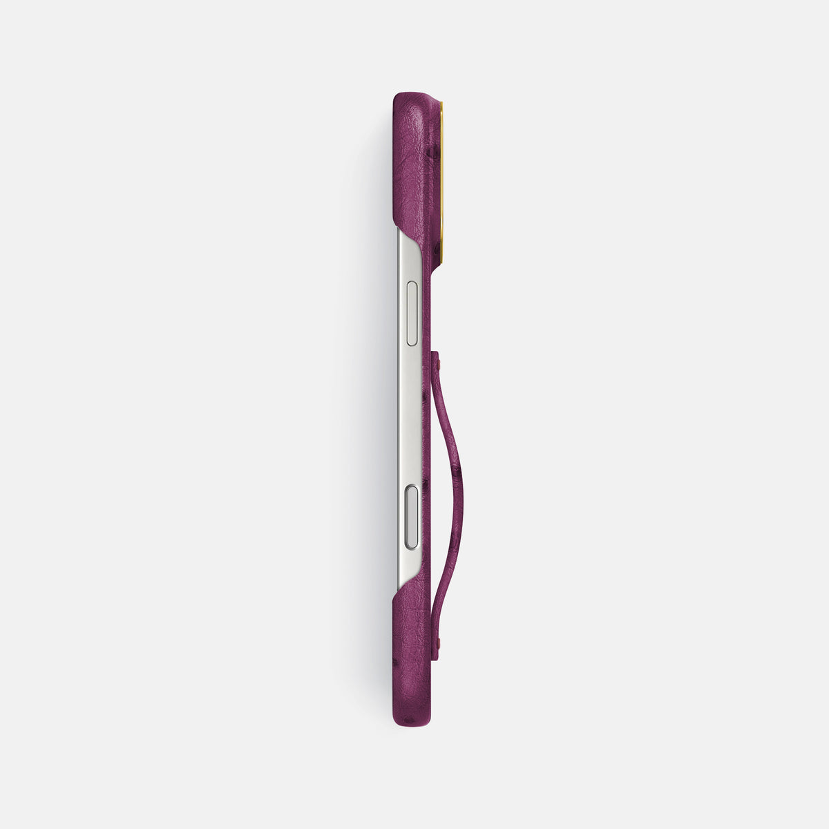 Finger Case For iPhone 17 Pro Max In Ostrich -3 | Purple-Gold