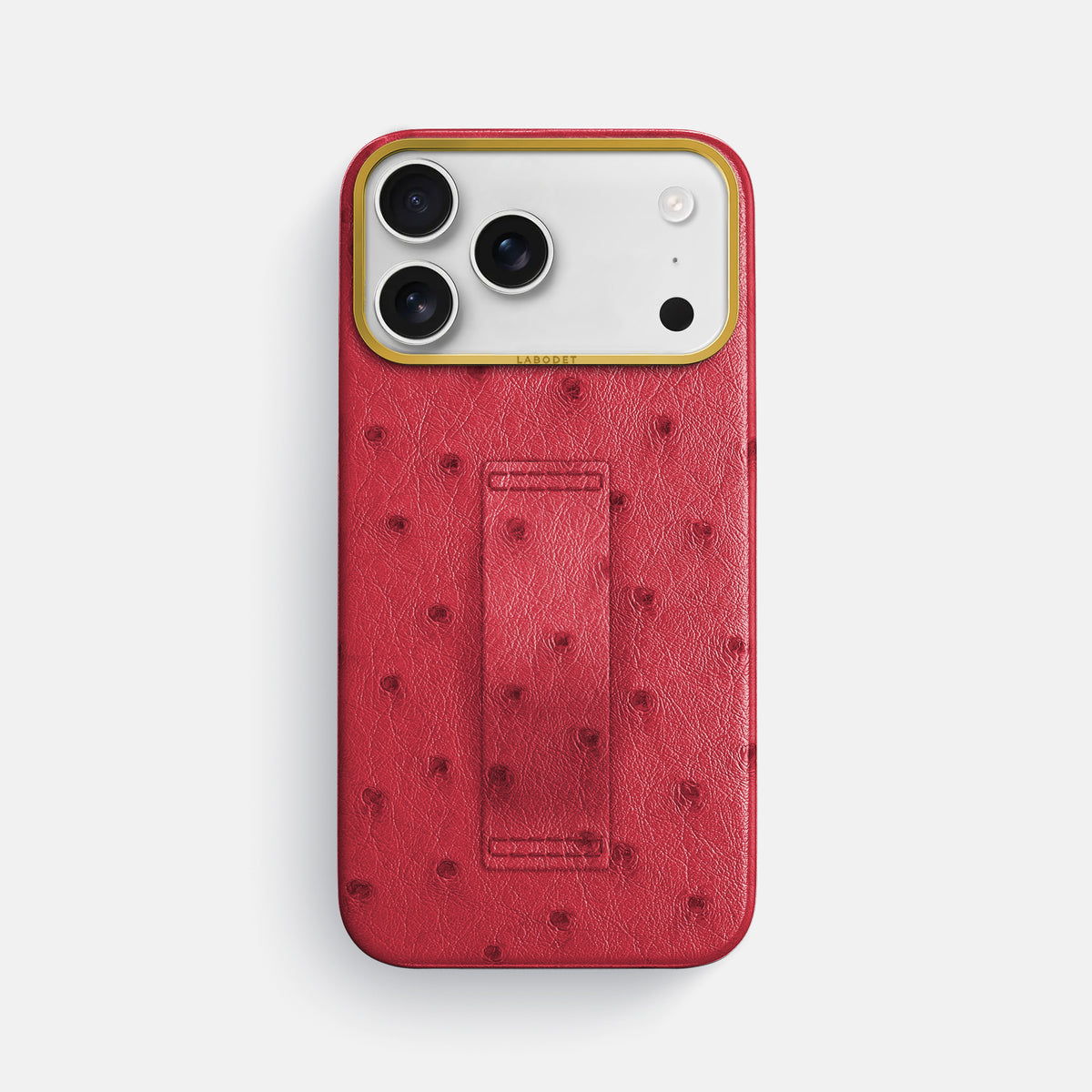 Finger Case For iPhone 17 Pro Max In Ostrich -1 | Red-Gold