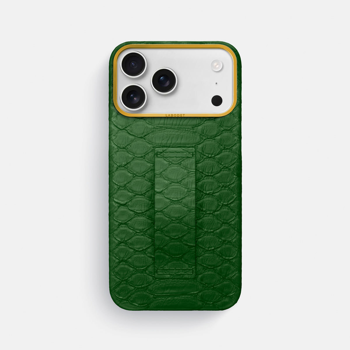 Finger Case For iPhone 17 Pro Max In Python -1 | Green-Gold