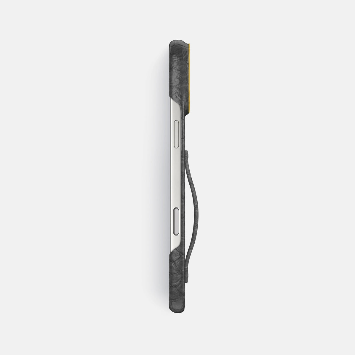 Finger Case For iPhone 17 Pro Max In Python -3 | Grey-Gold