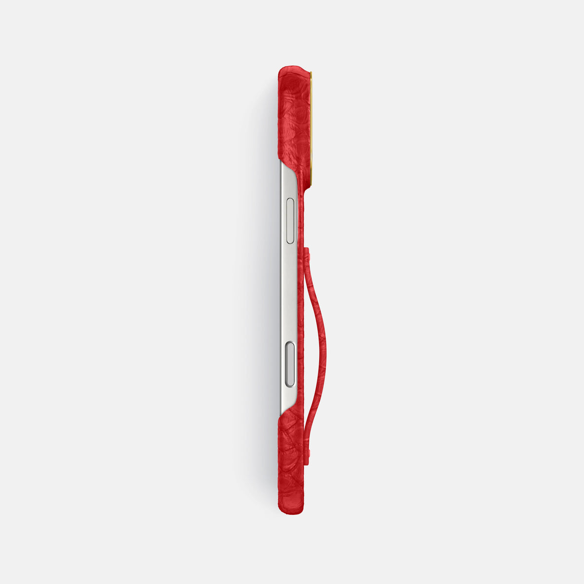 Finger Case For iPhone 17 Pro Max In Python -3 | Red-Gold