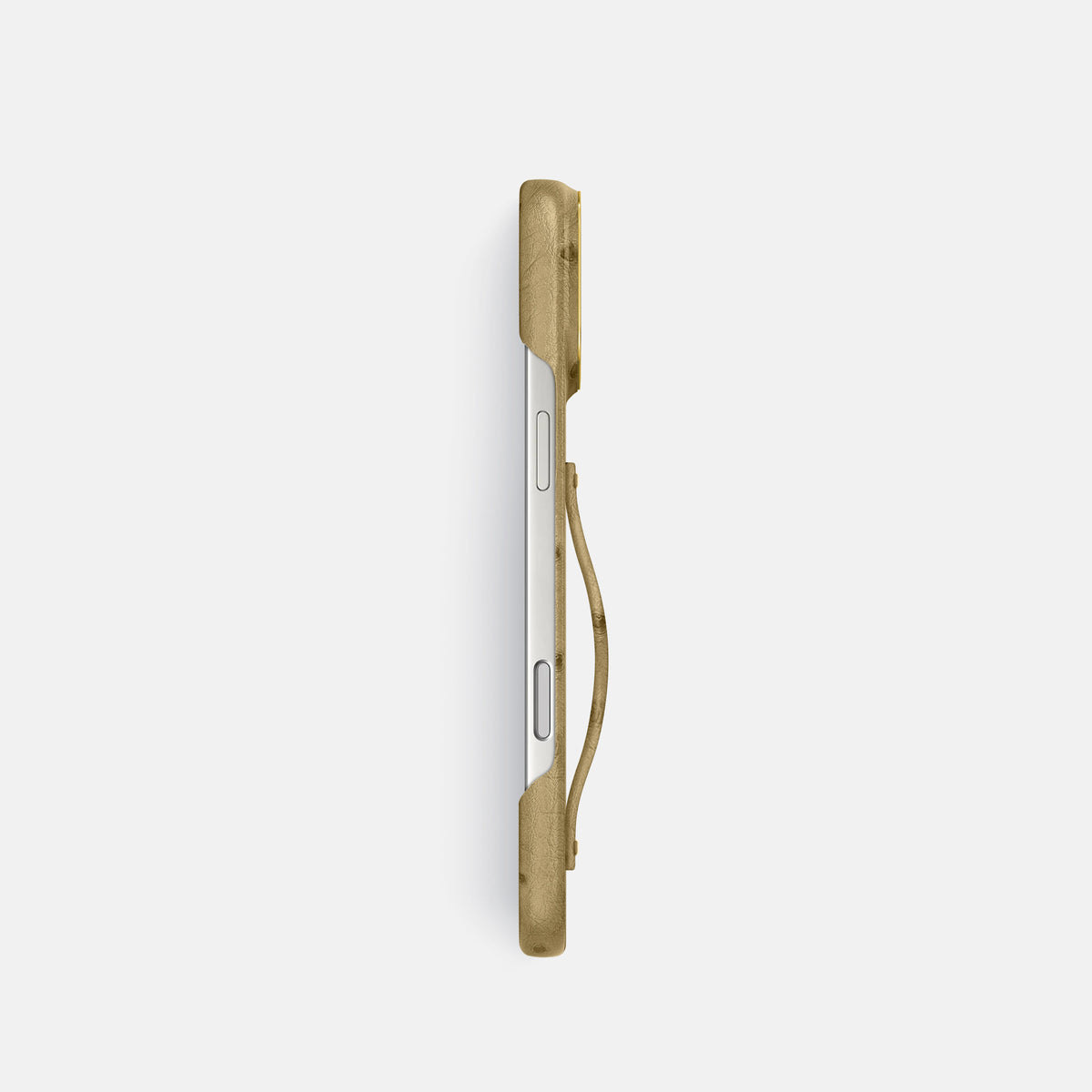 Finger Case For iPhone 17 Pro In Ostrich -3 | Desert-Sand-Gold