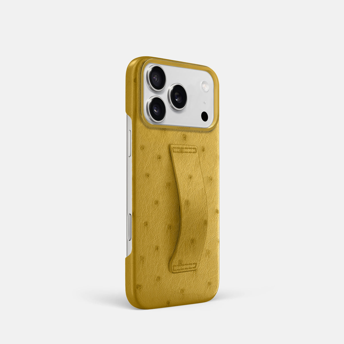 Finger Case For iPhone 17 Pro In Ostrich -2 | Gold-Gold