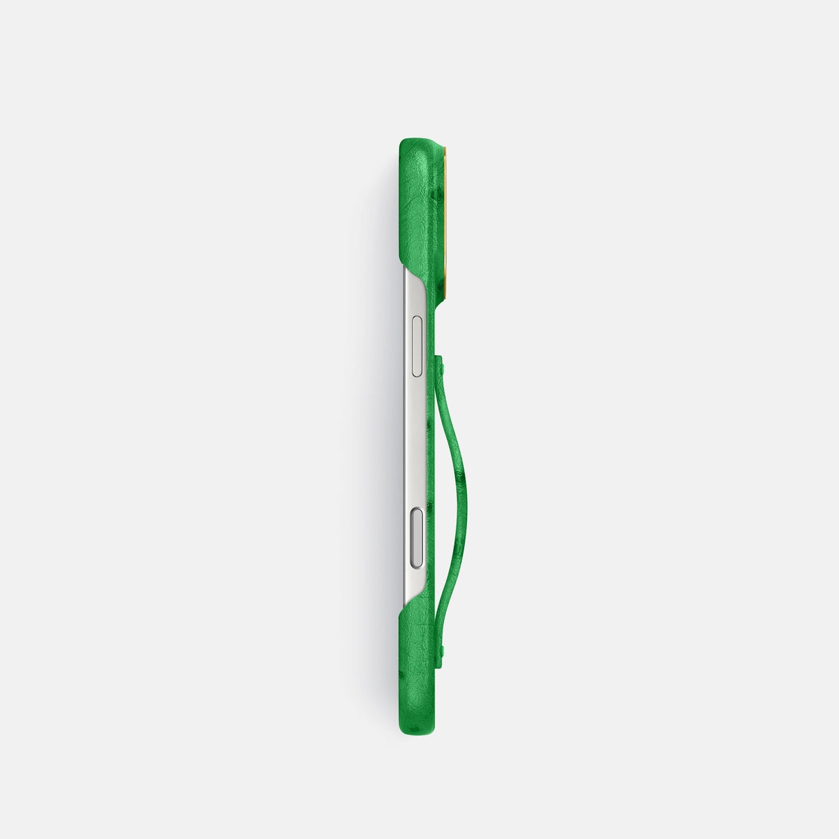 Finger Case For iPhone 17 Pro In Ostrich -3 | Kentucky-Green-Gold