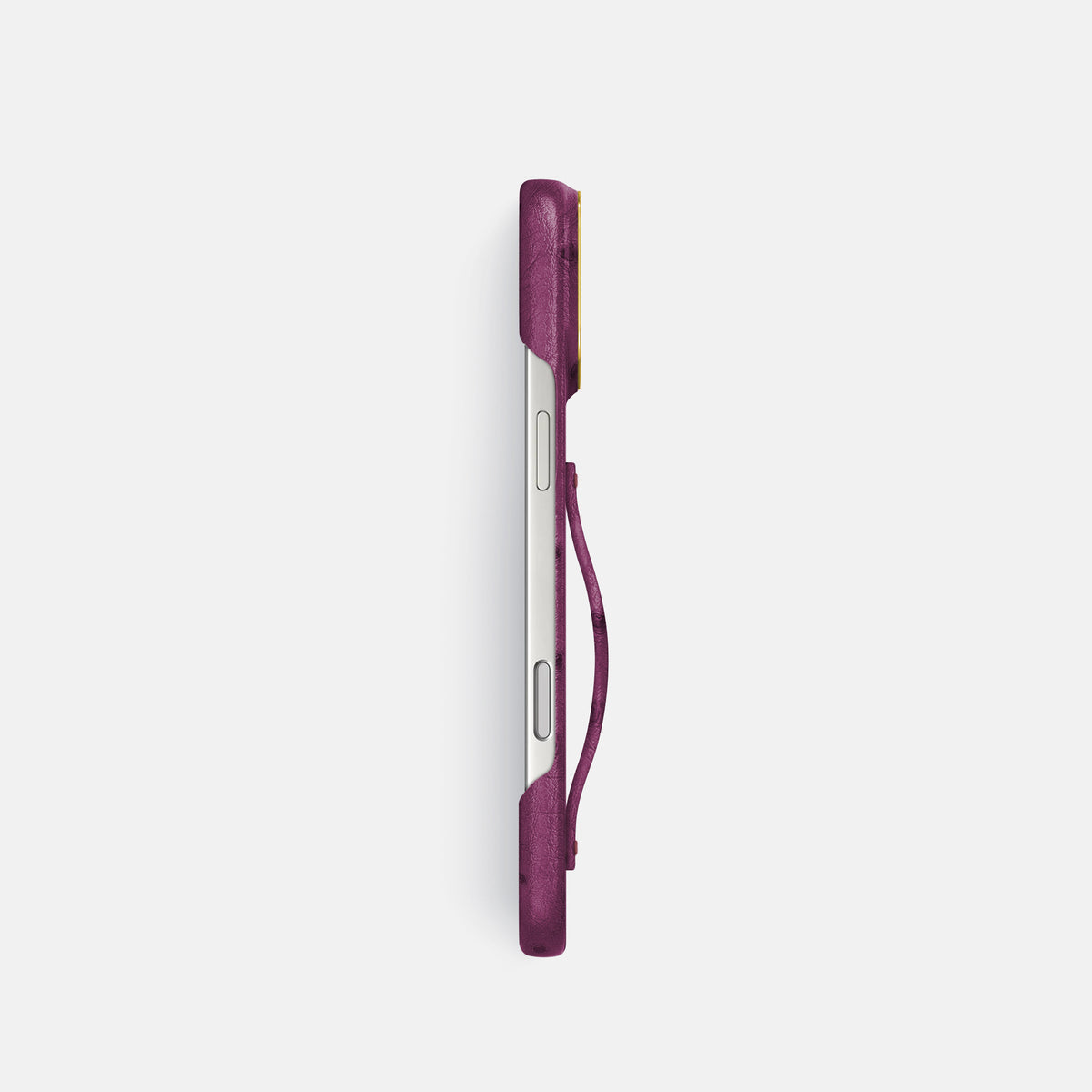 Finger Case For iPhone 17 Pro In Ostrich -3 | Purple-Gold