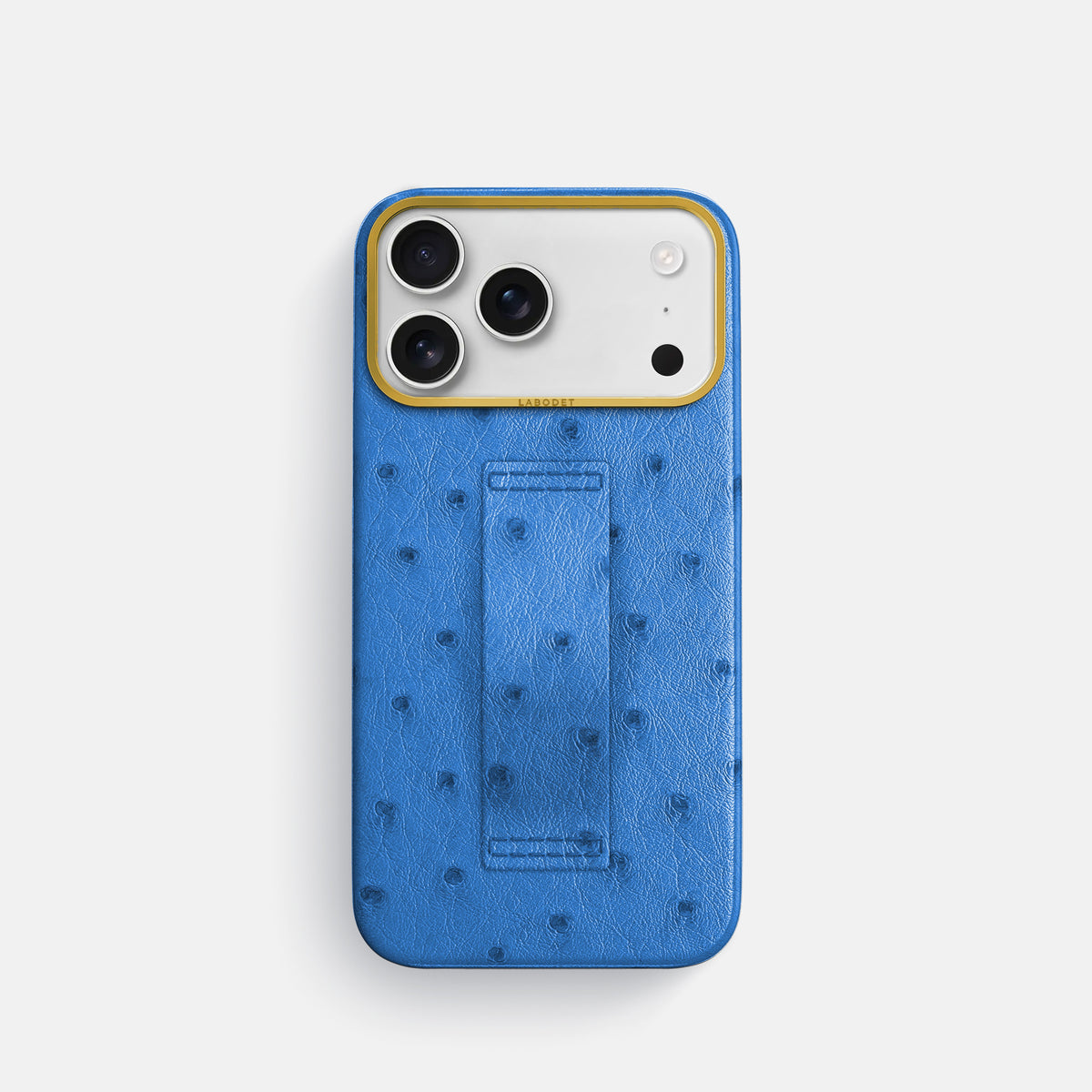 Finger Case For iPhone 17 Pro In Ostrich -1 | Royal-Blue-Gold