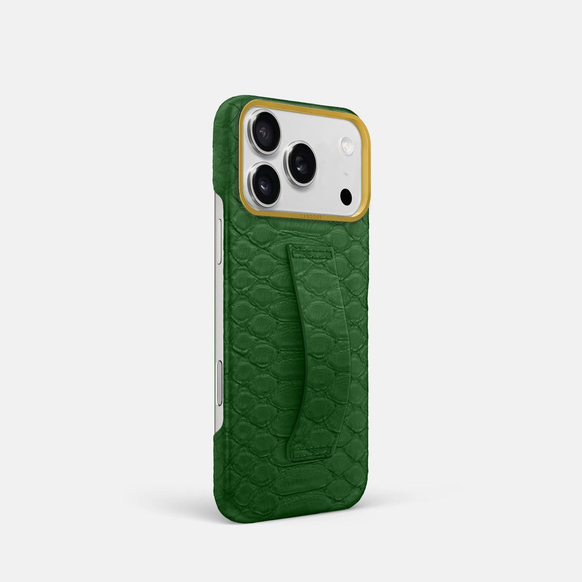 Finger Case For iPhone 17 Pro In Python -2 | Green-Gold