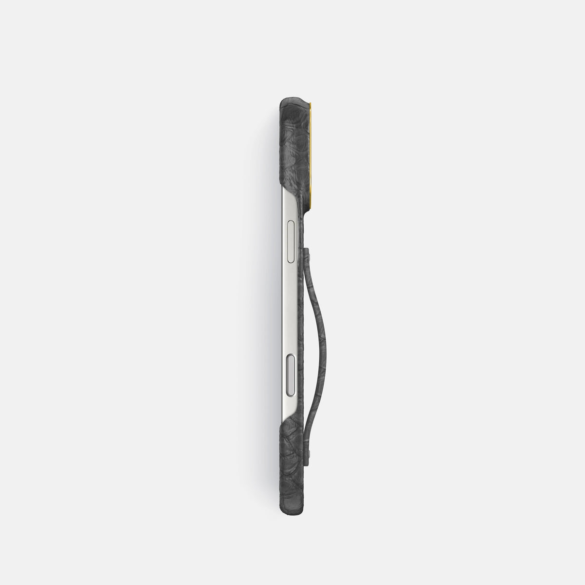 Finger Case For iPhone 17 Pro In Python -3 | Grey-Gold