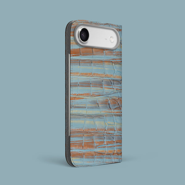 Folio Case 1/1 Copper Blue For iPhone 17 Air In Alligator