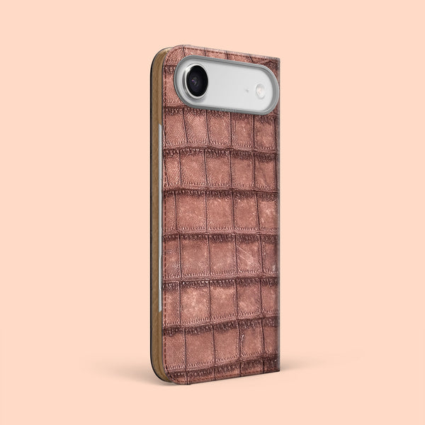 Folio Case 1/1 Nubuck-Cacao For iPhone 17 Air In Alligator