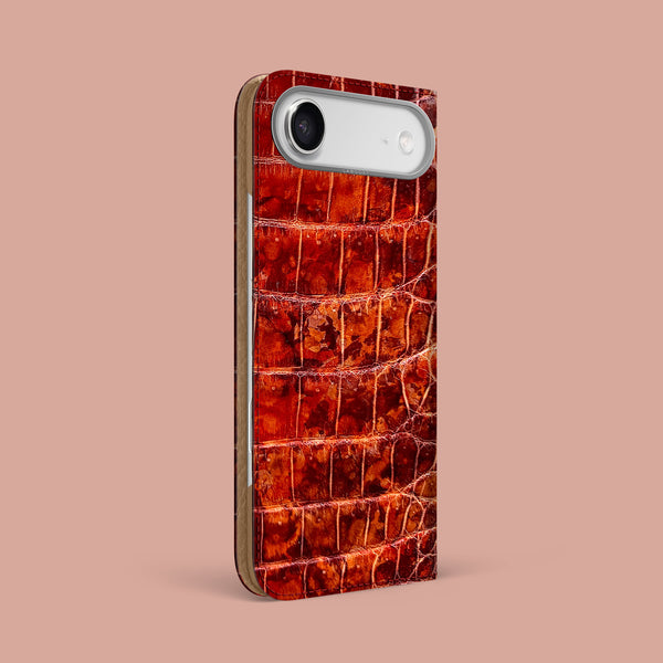 Folio Case 1/1 Amber For iPhone 17 Air In Alligator