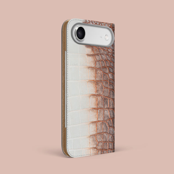 Folio Case 1/1 African For iPhone 17 Air In Himalayan Crocodile