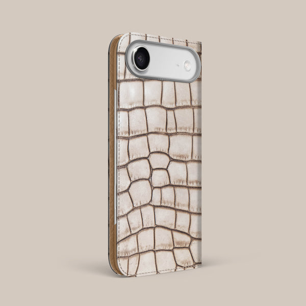 Folio Case 1/1 Cafe Creme For iPhone 17 Air In Alligator