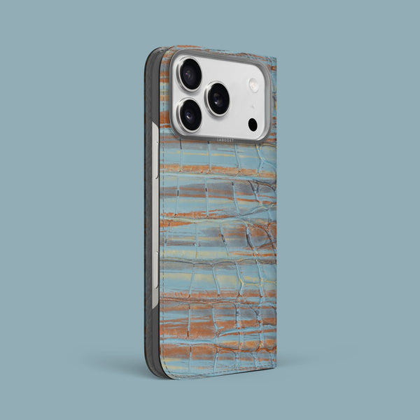 Folio Case 1/1 Copper Blue For iPhone 17 Pro Max In Alligator