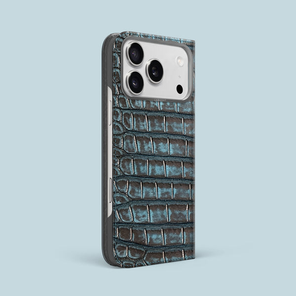 Folio Case 1/1 Nubuck-Abyss For iPhone 17 Pro Max In Alligator