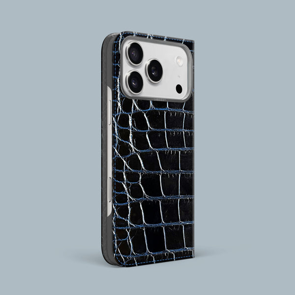 Folio Case 1/1 Obsidian-Blue For iPhone 17 Pro Max In Alligator