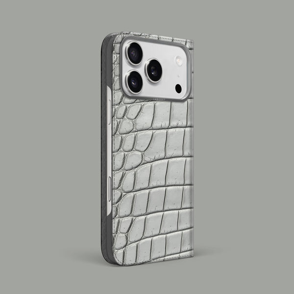 Folio Case 1/1 Grey-Mouse For iPhone 17 Pro Max In Alligator