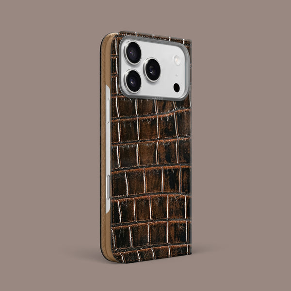Folio Case 1/1 Expresso For iPhone 17 Pro Max In Alligator