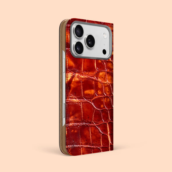 Folio Case 1/1 Red-Clay For iPhone 17 Pro Max In Alligator