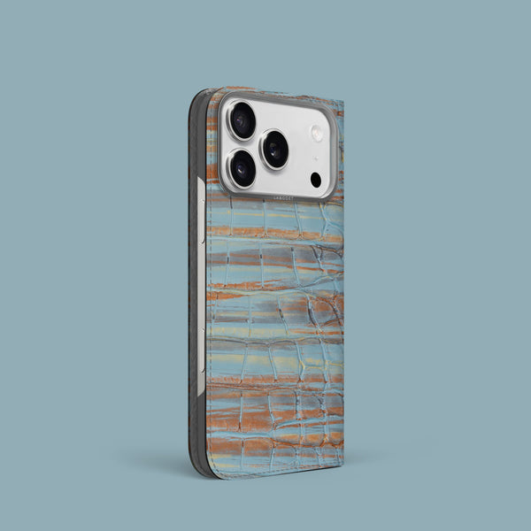 Folio Case 1/1 Copper Blue For iPhone 17 Pro In Alligator