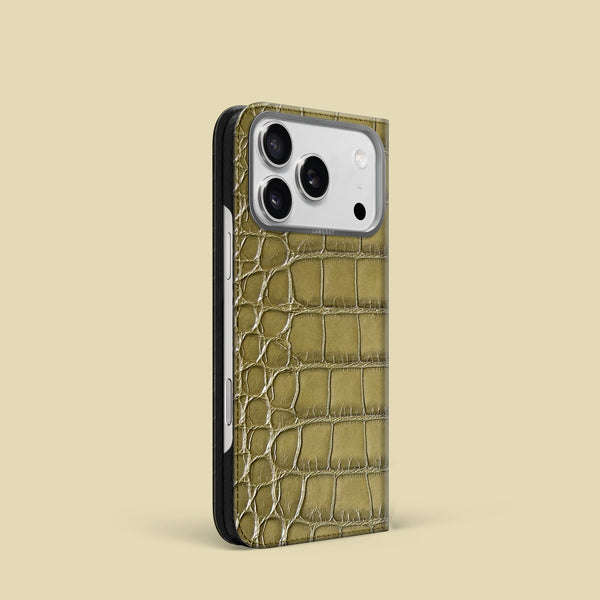 Folio Case 1/1 Pistachio For iPhone 17 Pro In Alligator