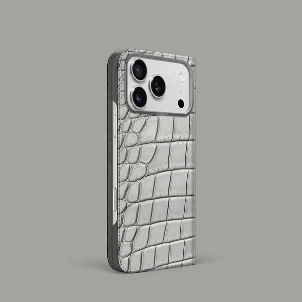 Folio Case 1/1 Grey-Mouse For iPhone 17 Pro In Alligator