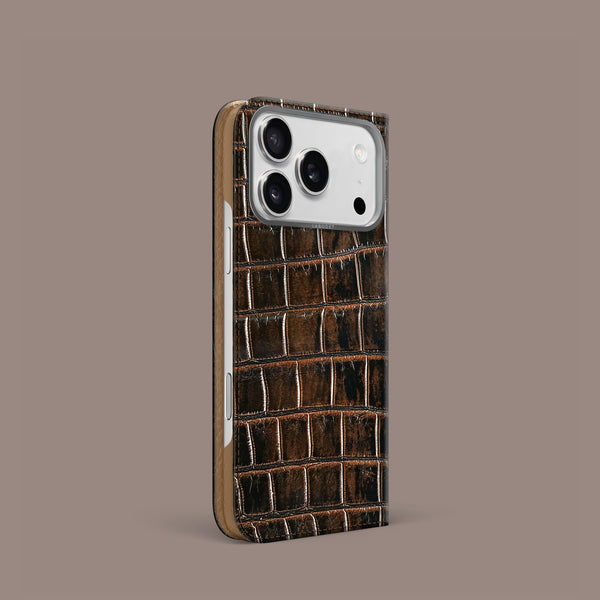 Folio Case 1/1 Expresso For iPhone 17 Pro In Alligator