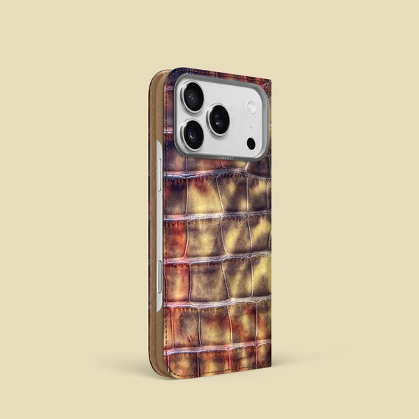 Folio Case 1/1 Sand Wave For iPhone 17 Pro In Alligator